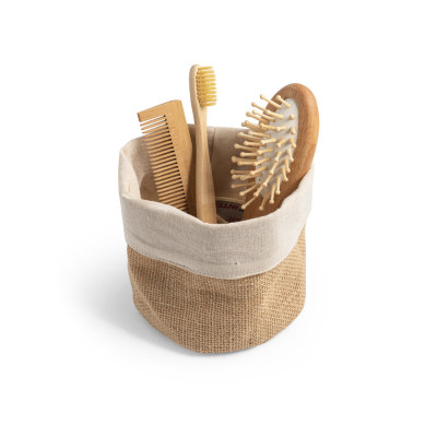 DUCASSE. Saco multiusos em juta (260g/m²) e algodão (120g/m²)